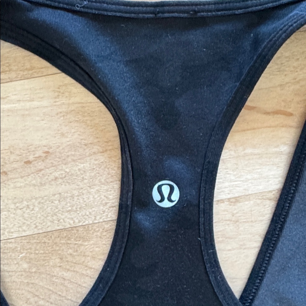 Lululemon Racer Back Tank Top - Black Camo - Sz 6 - Picture 4 of 4